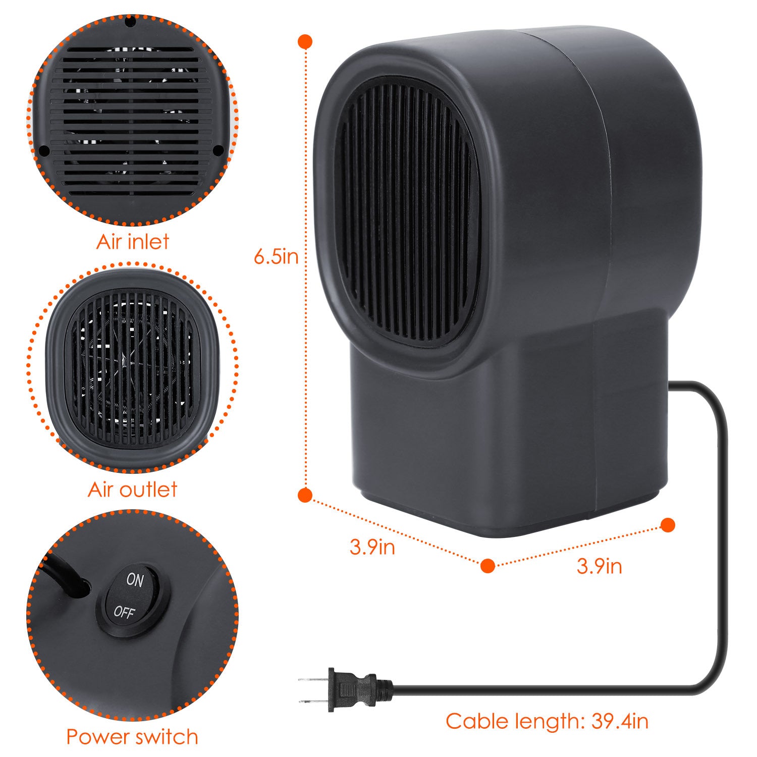 Climairo Heat+ | Compact Smart Heater for Home & Office